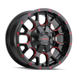 8015 WARRIOR - BLACK W/PRISM RED