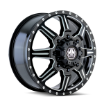 8101 MONSTIR - FRONT BLACK/MILLED SPOKES