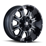 8103 FIERCE - GLOSS BLACK/MILLED SPOKES