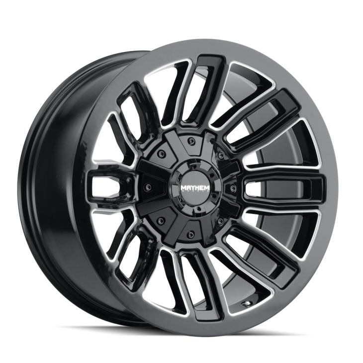 8108 DECOY - GLOSS BLACK/MILLED SPOKES