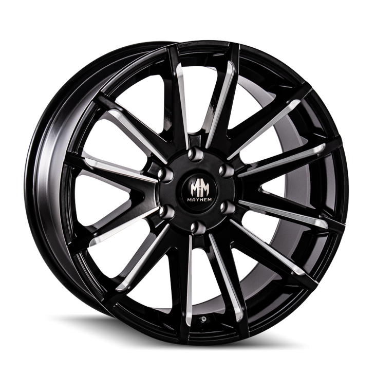 8109 CROSSFIRE - GLOSS BLACK/MILLED SPOKES