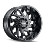 8112 ESSEX - GLOSS BLACK/MILLED SPOKES