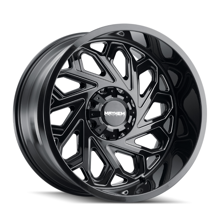 8112 ESSEX - GLOSS BLACK/MILLED SPOKES